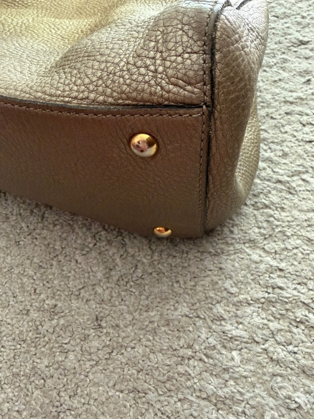 Gucci Soho Metallic Bronze Shoulder Bag with Tassel - Picture 8 of 13